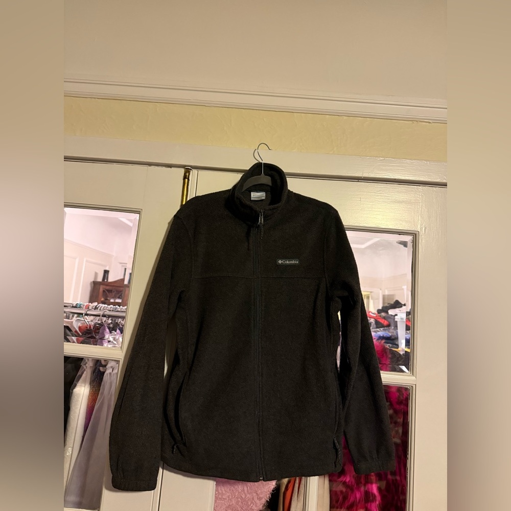 Columbia Gray Fleece Full-Zip Jacket